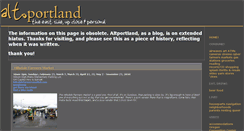 Desktop Screenshot of altportland.com