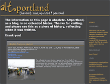 Tablet Screenshot of altportland.com